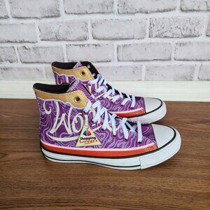 ❤️Converse Chuck Taylor Hi Willy Wonka X Sz 6 Men's shoes Sneaker Purple A08154C
